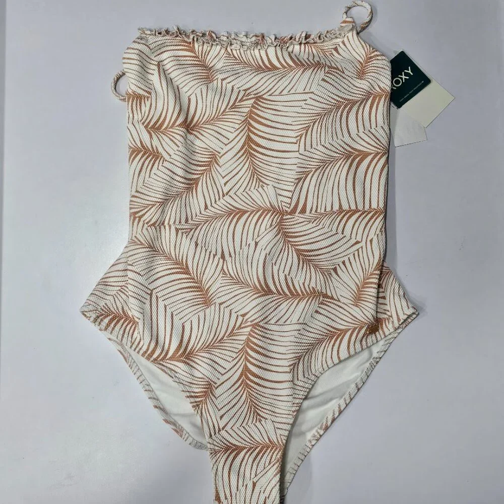 Roxy Palm Tree Dreams Printed Cross-Back One-Piece Swimsuit - Picture 5 of 9